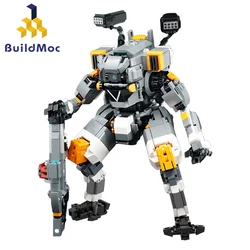 BuildMoc Titanfall Vanguard-Class FS-1041 Robot Building Blocks Set Titan Mecha Game Bricks Toys For Children Kid Birthday Gifts