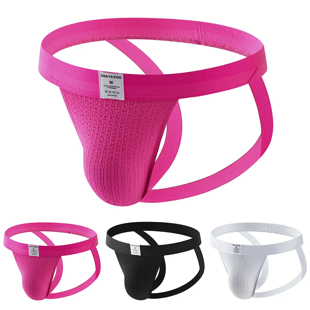 Breathable Underwear Mens G-string 50 Polyamide 50 Spandex Solid Pattern Low-rise Cut Minimal Coverage For Summer Use
