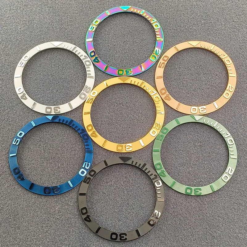 

38mmx30.7mm SKX007 Ceramic Curved Bezel Insert Ring Fits SKX007 SKX009 SRPD Cases NH35 NH36 Movement Men's Watch Bezel Insert