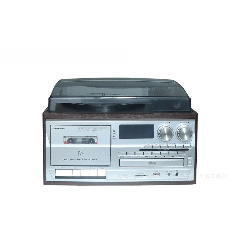 

Vinyl record player CD player Phonograph CD tape U disk radio FM/AM integrated Bluetooth phonograph