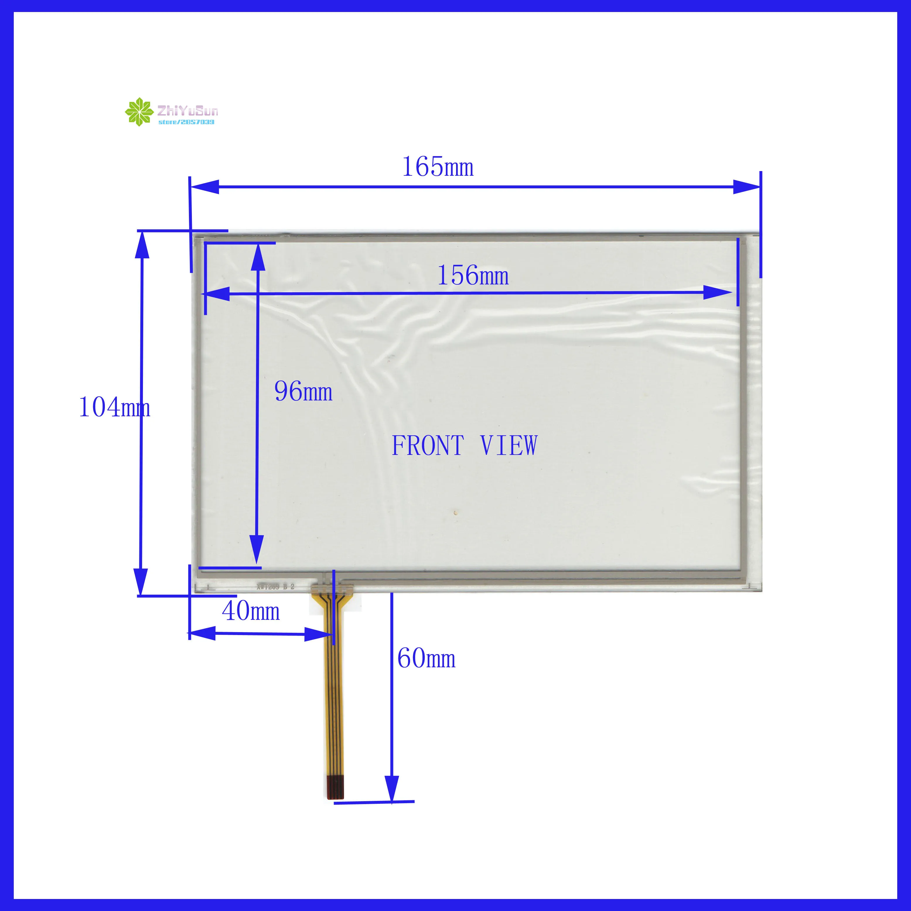 

ZhiYuSun wholesale 5PCS/Lot 165*103mm 7.1inch 4lines resistance screen for car DVD redio this is compatible XWT269