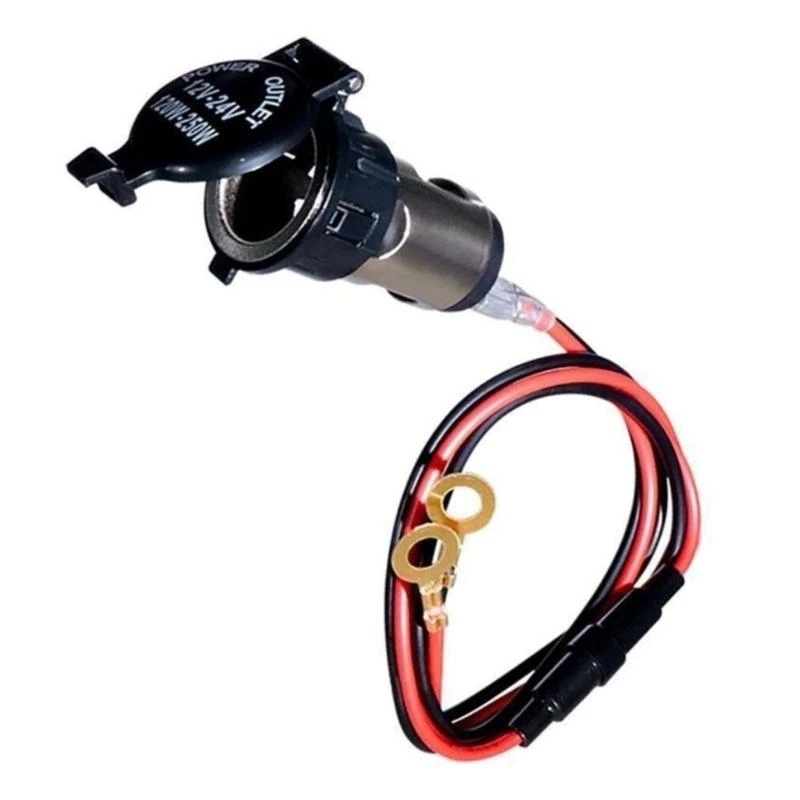 

12V-24V Cigarette Adapter Power Outlet Replacement Universal Automotive Accessories Power Outlet Socket