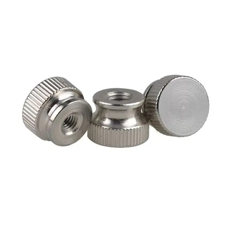 

Nickel Plated Knurled Thumb Screws Nuts M3 M4 M5 M6 M8 Step Hand Nuts Blind Hole