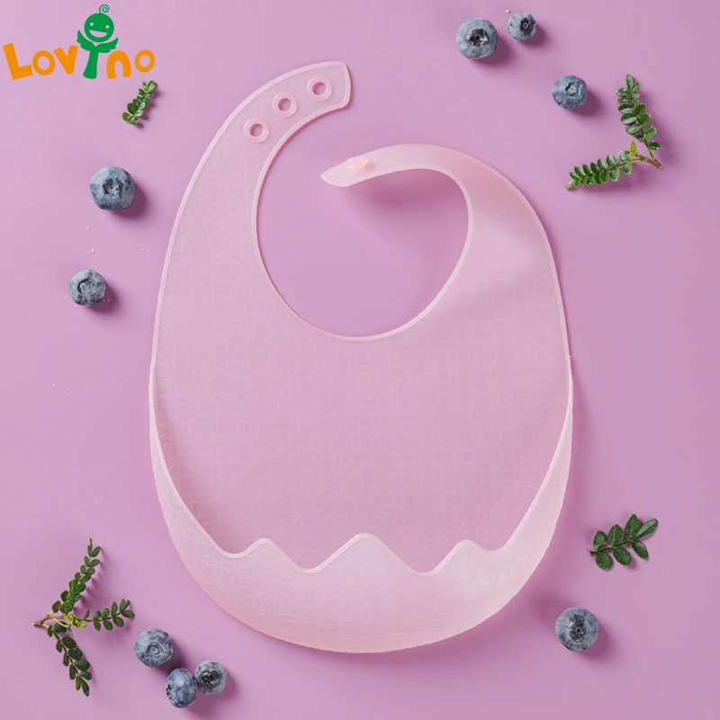 Baby Bibs Thin Silicone Bib Soft Skin-friendly Burp Cloth Waterproof Adjustable Saliva Towel Newborn Baby Feeding Accessories