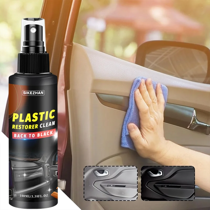 Car Plastic Restorer Back To Black Gloss Plastic Renovator Longlasting Coating Leather Restore Auto Polish Cleaning Products
