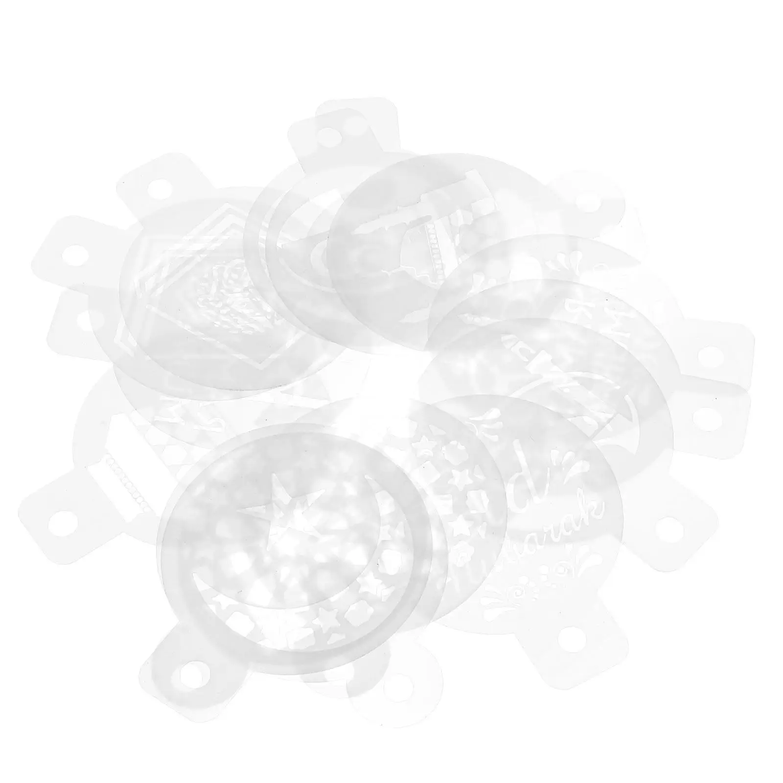 

16Pcs Cake Stencil Mold Muslim Festival Hollow Patterns Coffee Latte Baking DIY Tools Templates Cake Stencil Mold