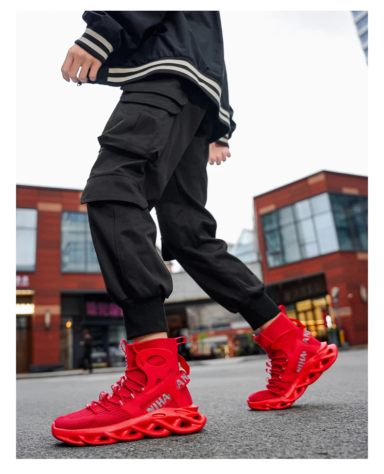 Herren-Freizeitschuhe, modische Laufschuhe, rutschfeste Offroad-Schuhe, Rennschuhe, atmungsaktive, dämpfende Sneakers, Mesh-Trainer für Paare – Detail 14
