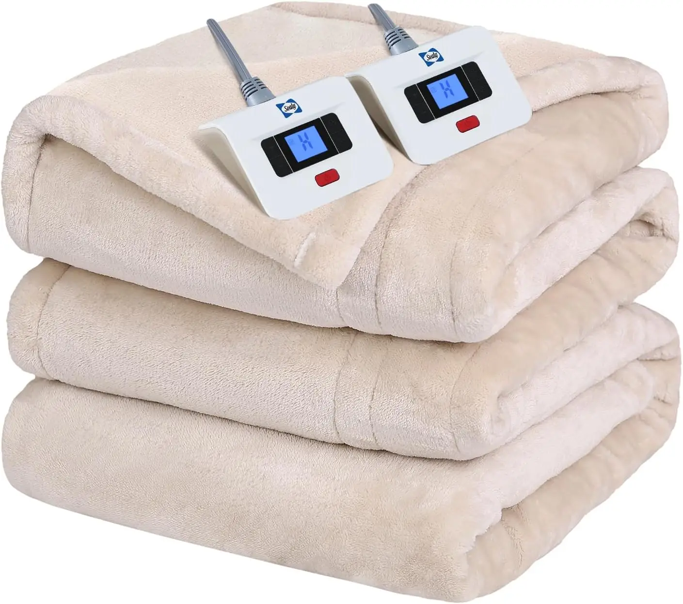 Electric Blanket Queen Size, Flannel Heated Blanket with 10 Heating Levels & 1-12 Hours Auto Shut Off, Fast Heating Warm