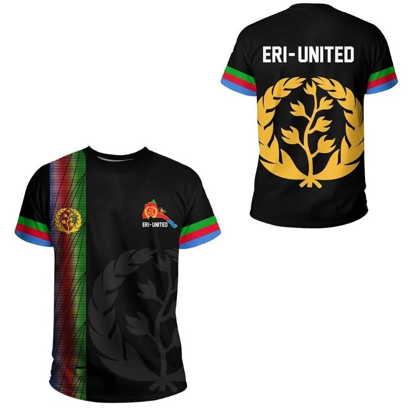 Africa Zone Eri-united Tigray Flag T-Shirt 3D Print Men Women Summer Casual Tee Short Sleeves T Shirts Streetwear Tees Gym Tops