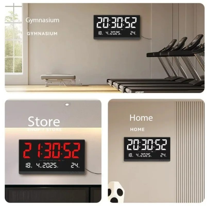 21Inch HD Large LED Digital Wall Clock Simple Electronic Timing Display Device High Visibility Time Clock For Household Office view 3