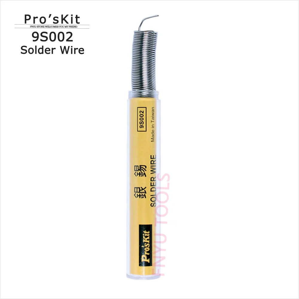 Pro'sKit 9S002 0.8mm Soldering Solder Wire Silver Tin Pen Solder Tube Dispenser For SMD Motherboard Soldering Maintenance Tools