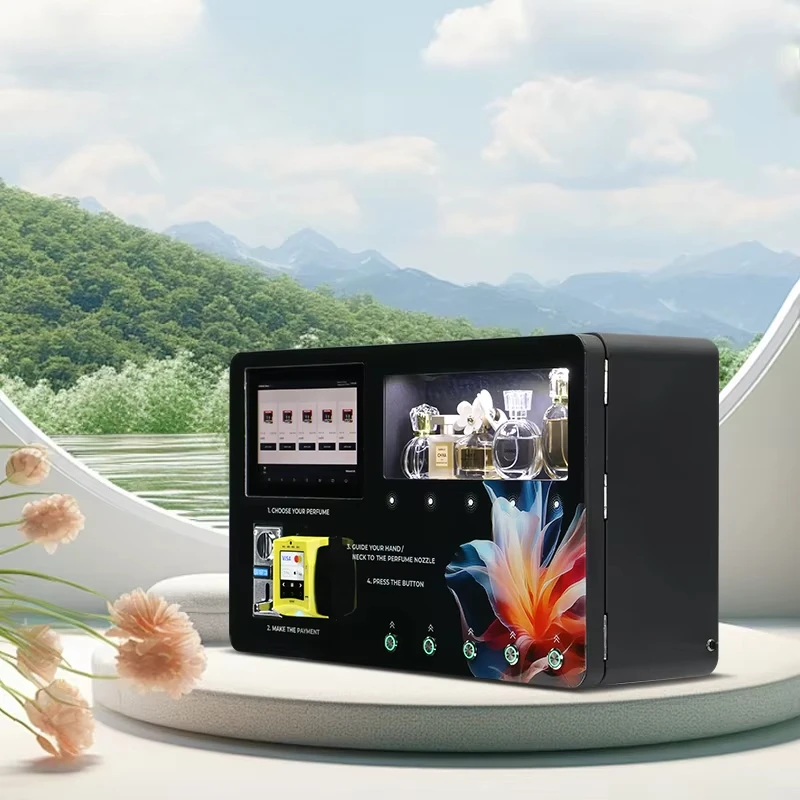 DKM Wall Mount Perfume Vending Machine, Automatic Cologne Spray Dispenser