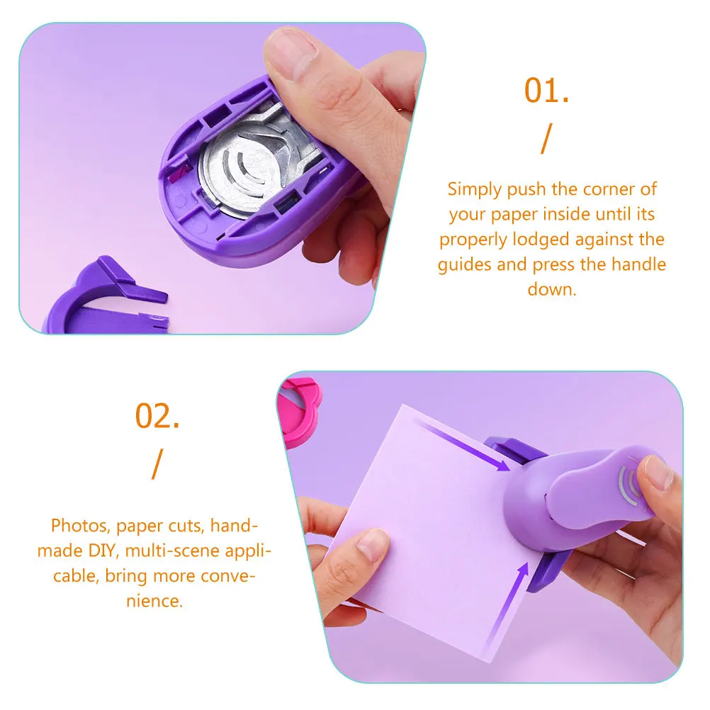 Hollow Corner Punch Tool for Scrapbooking, DIY Card Making, Paper Crafting – Random Color
