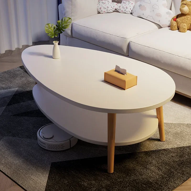 Small household living room sofa tea table, minimalist modern rental house side table, corner table, balcony small table