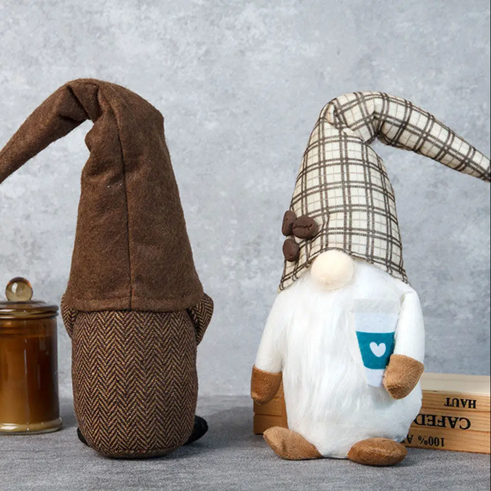 

Gnome Soft Stuffed Decoration Cartoon Character for Home Party Festival Table Desktop Shelf Ornament Coffee Gnome