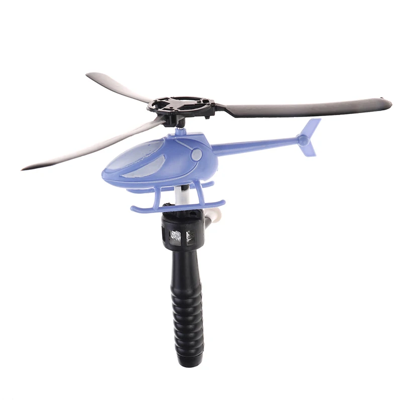 1PC Pull String Flying Kid Sports Pull Line Plane Toys Children Outdoor Fun Rotating Flying Toy Processing Flying Toy For Parks