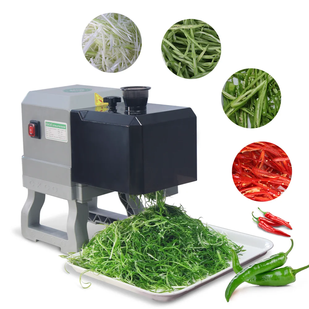 Picadora de verduras comercial rápida automática, cortador de espinacas, máquina trituradora de cebolla de primavera para restaurante