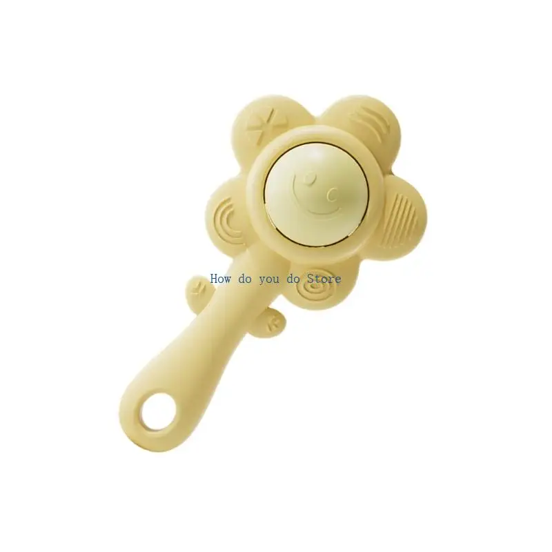 19qf طفل Teether Toy Toy عباد الشمس شكل حشرجة الموت هدية التسنين للطفل