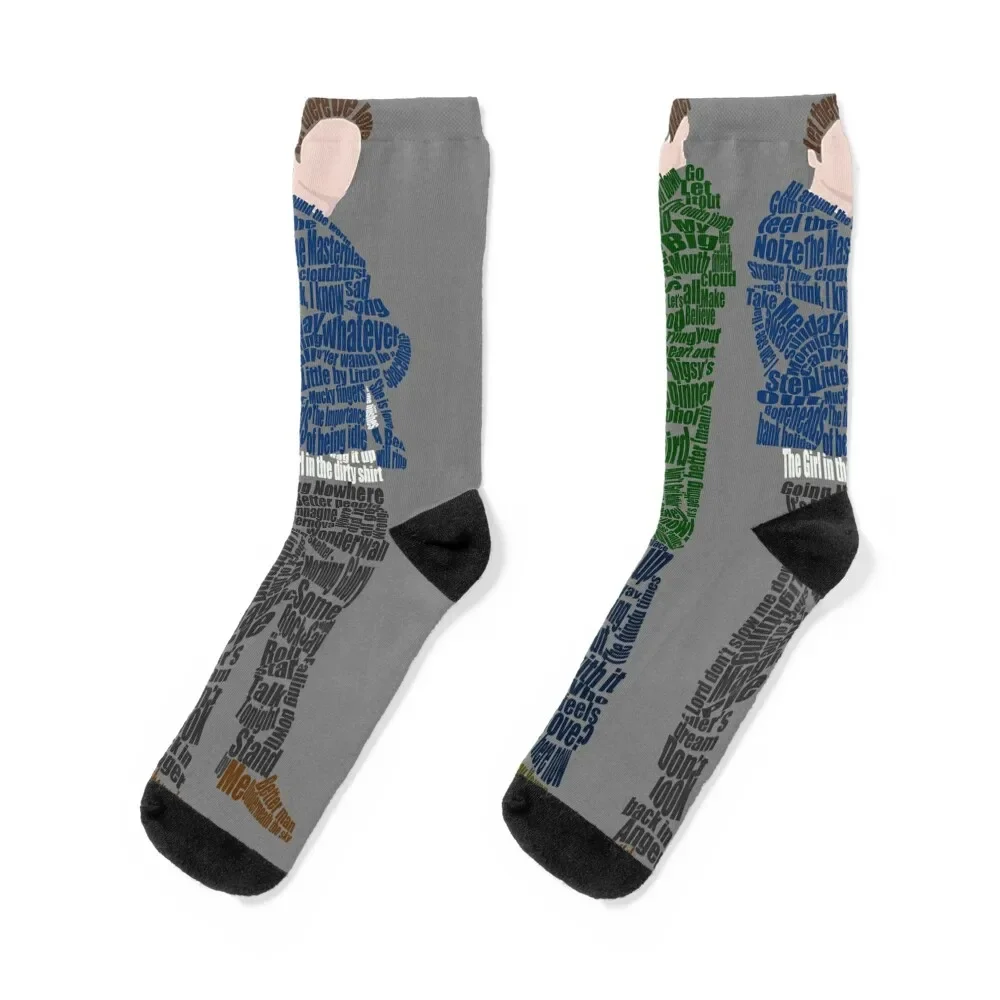 

Liam Gallagher Noel Gallagher Oasis Songs Collage Socks kids Stockings compression Men's Ladies Socks Men's