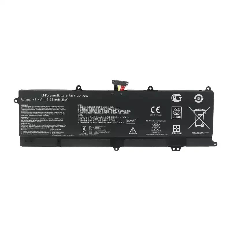 

Новая батарея C21-X202 для ноутбуков ASUS VivoBook X201 X201E X202 S200 S200E X202E S200E-CT209H S200E-CT182H S200E-CT1 5136 мАч