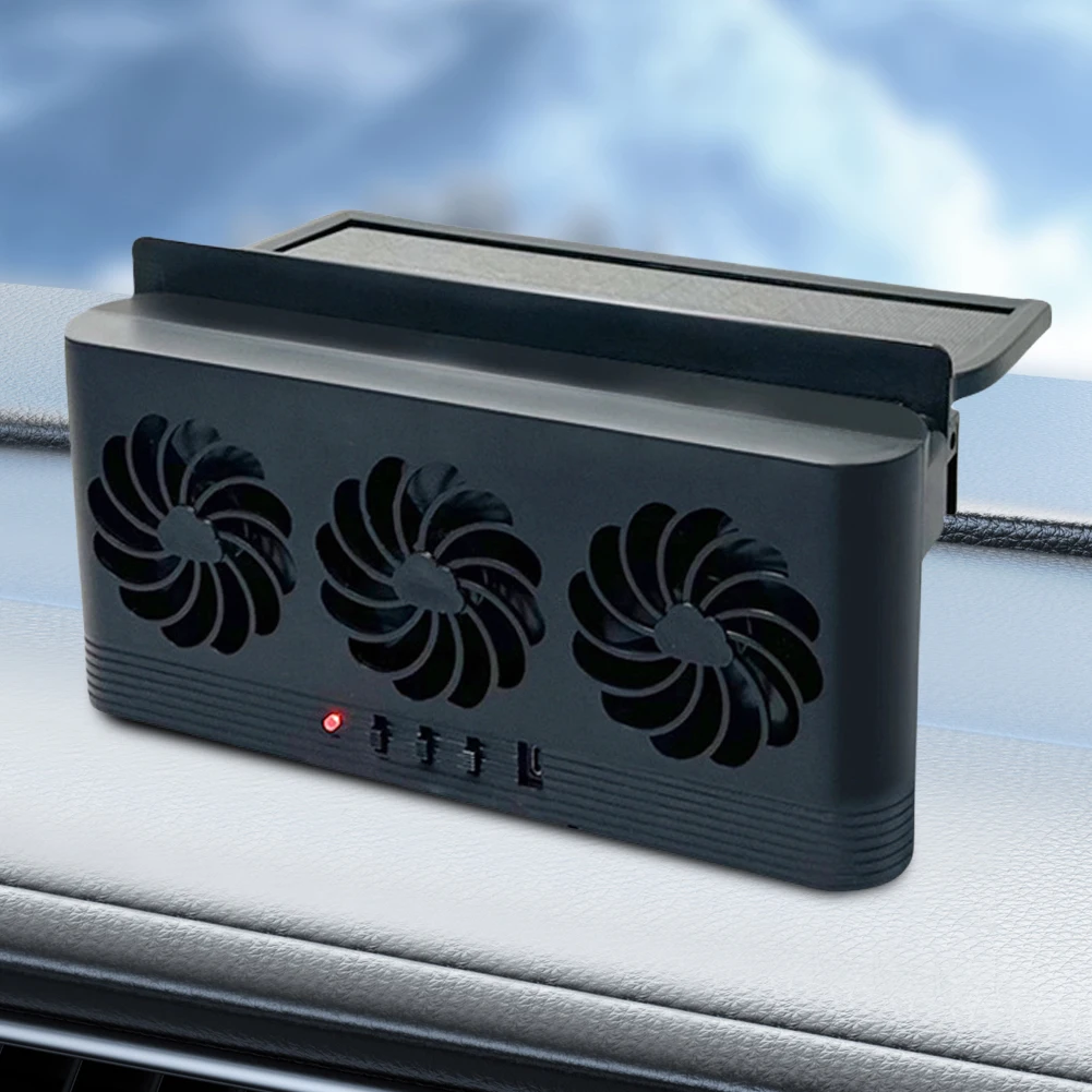 

Solar Powered Car Exhaust Fan Eliminate Peculiar Smell Car Radiator Cooling Fan USB Powered Auto Ventilation Fan for Vehicles