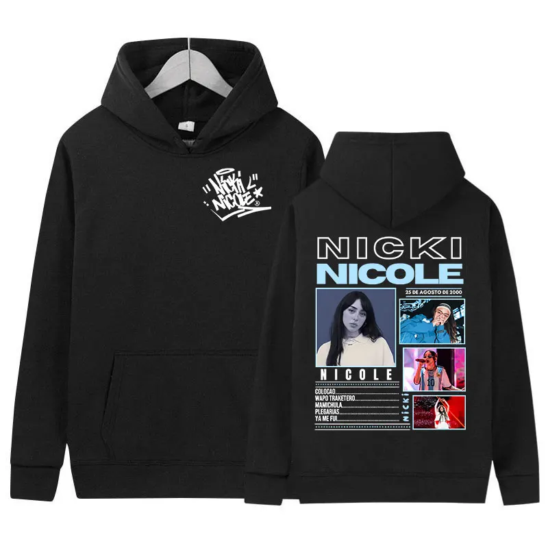

Rapper NICKI NICOLE Tour 2025 Album Graphics Hoody Men Women Fashion Harajuku Sweatshirt Vintage Oversized Tops Pullover Hoodies