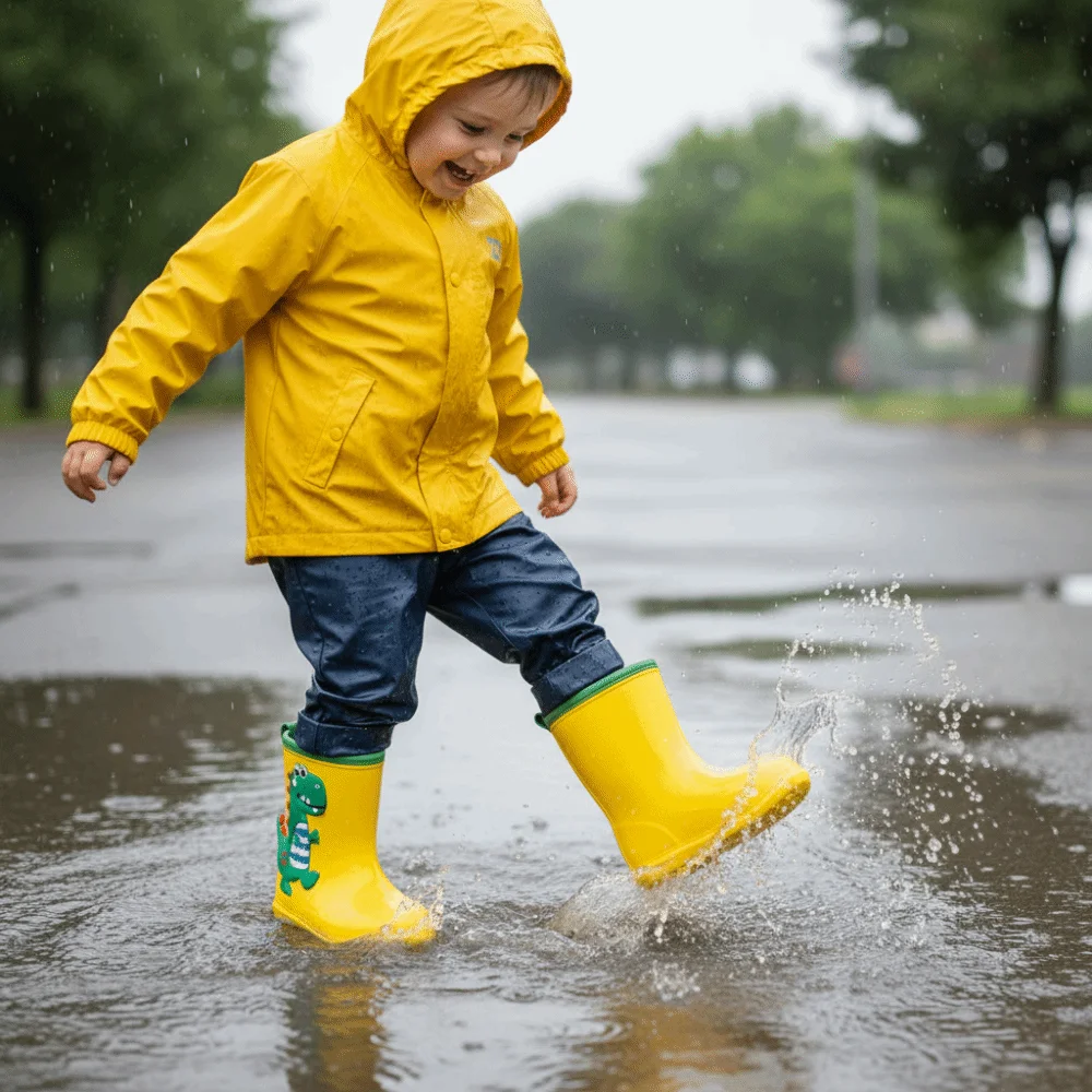 

Cute Cartoon Pattern Children Rain Boots EVA Non-Slip Water Shoes Soft Comfortable Kids Rain Shoes Gardening
