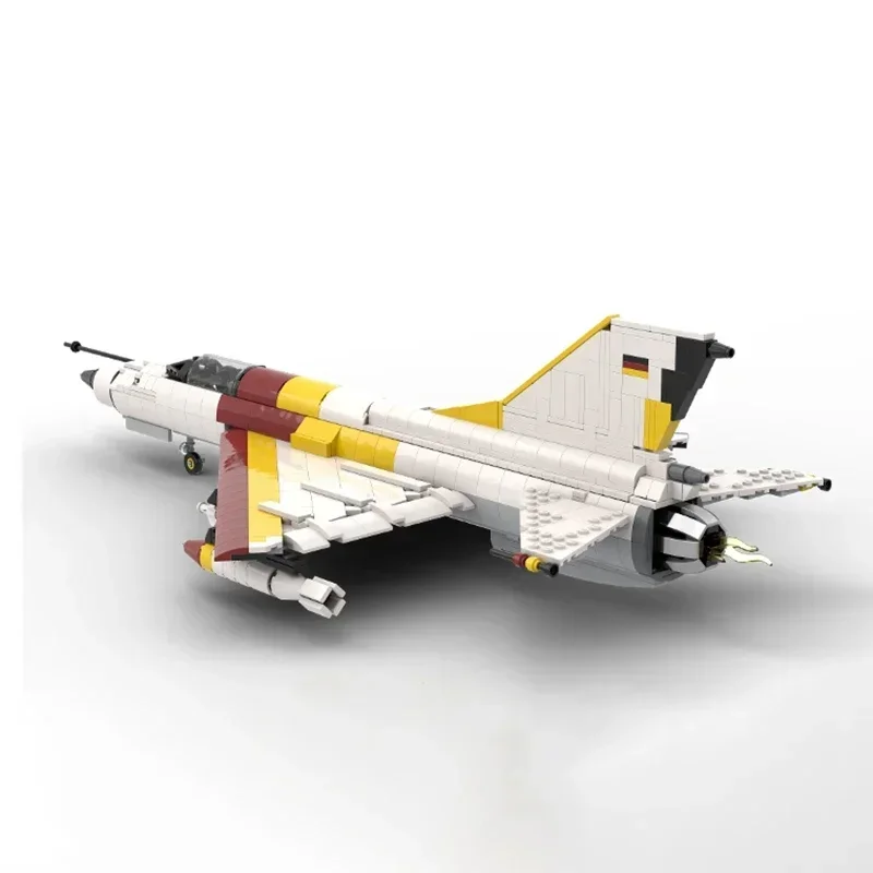 Military Aircraft Model Moc Building Bricks MiG 21 Combat Fighter Technology Blocks Gifts Christmas Toys DIY Sets Assembly
