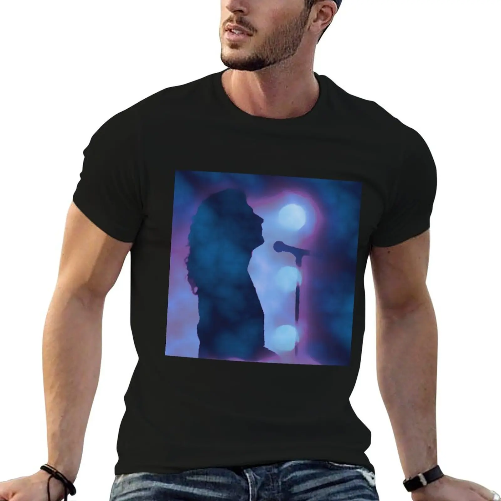 Robert Plant on Stage T-Shirt t shirt man cotton t shirts for man pack cotton g man t shirts for men T-shirt