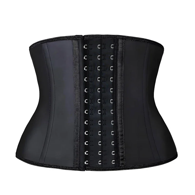 8.66 インチショートトルソーラテックスウエストトレーナーコルセット 9 鋼骨シェイプウェアボディシェイパー女性コルセット痩身ベルトウエストシェイパー