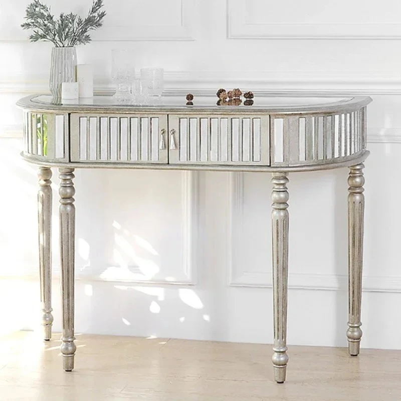 light luxury entrance table modern simple living room end view table aisle corridor narrow table antique and old