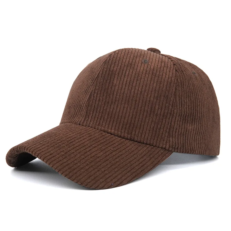 Solid Color Corduroy Baseball Caps Men Women Spring Autumn Outdoor Keep Warm Peaked Hats Unisex Trucker Gorras Hip Hop Vintage