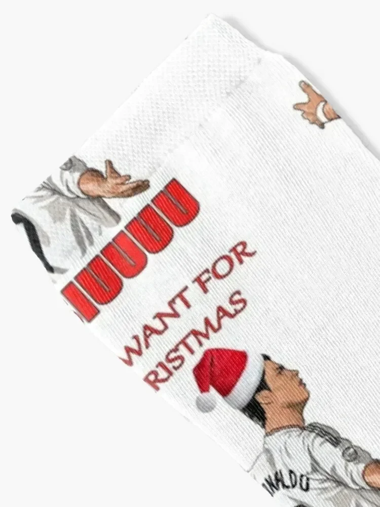 all i want for christmas is siuuu Socks crazy moving stockings sheer Socks For Girls Men's