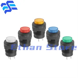 20PCS R16-503 Power Switch Push Button Switch R16-503B R16-503A LED Latching Reset Button 2Pin 4Pin Momentary Self-lock No Lock