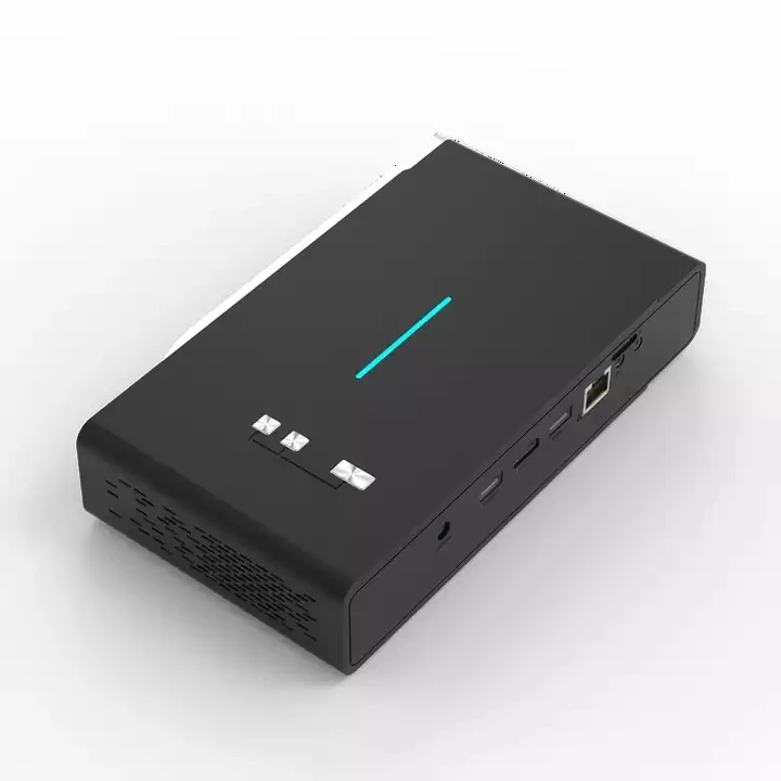 Mini Projetor Portátil DLP V5 com Alto-falante, Casa, Dual WiFi, Android 9.0, DLP, 500 ANSI Lumen, 2GB + 32GB, 1280x 800p