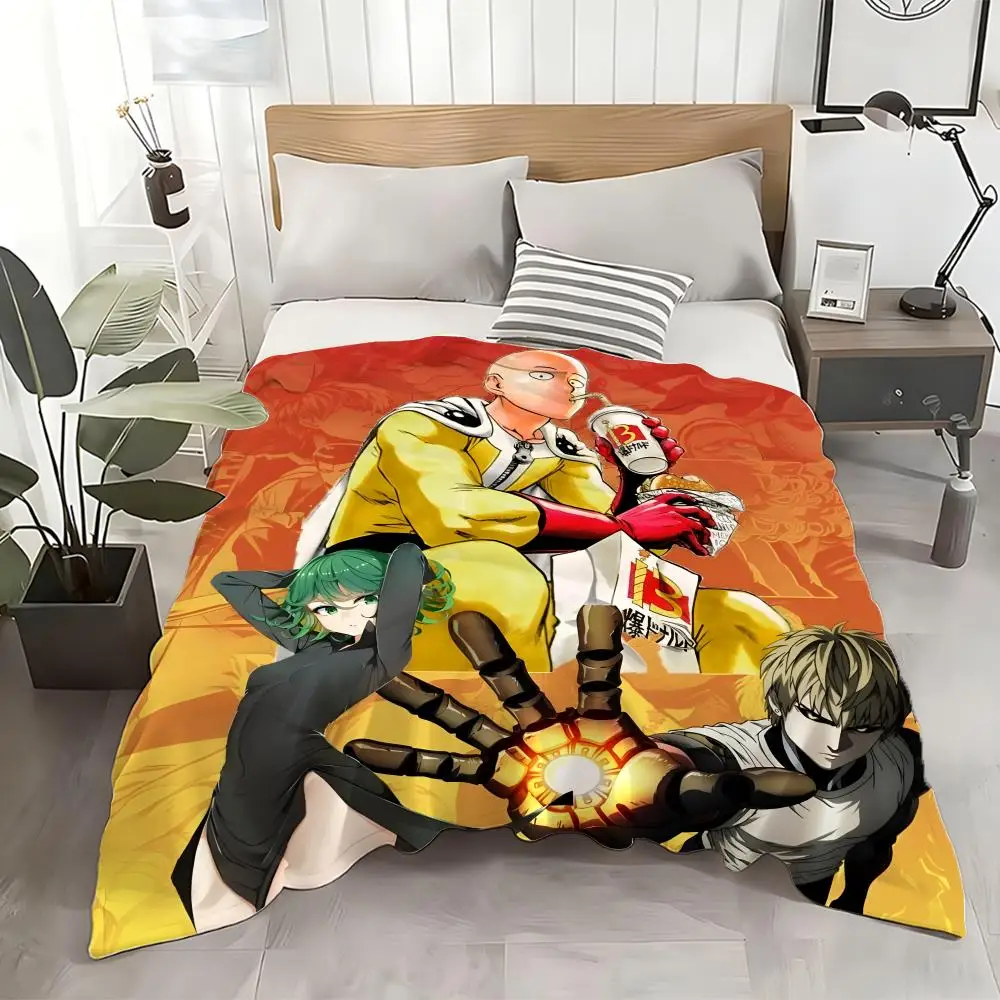 

Плед-накидка «Аниме One Punch Man»: мягкий, детский, теплый, антистатический, всесезонный, моющийся, для дивана, кровати, дома