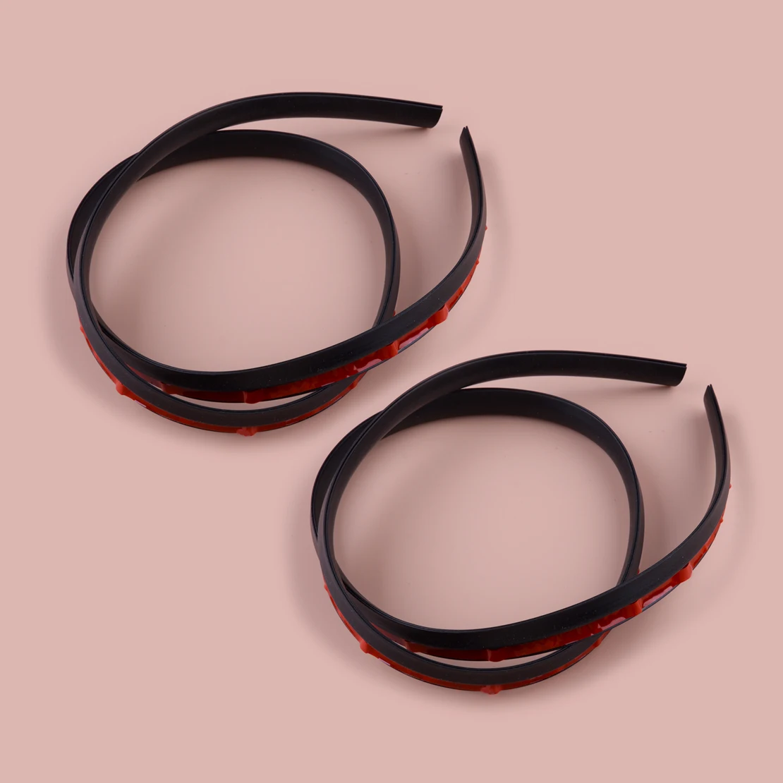 

2Pcs Universal Car Anti-Aging Front Windshield Panel Sealed Seal Trim Moulding Rubber Strip Black