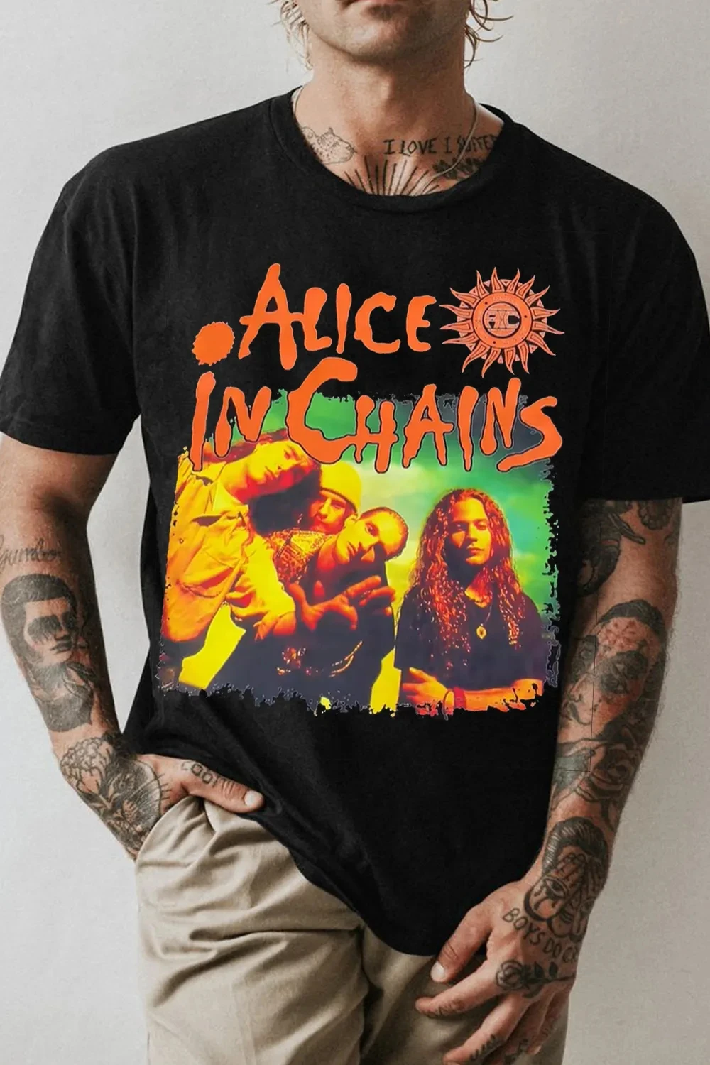 2026 Famous Alice in Chains Printed Cotton T-shirt Men's Summer Casual Top Short Sleeve Classic Male Women Tee