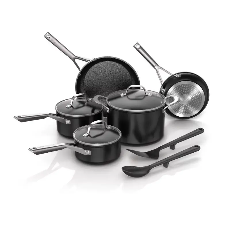 

Ninja NeverStick 10PCS Black Essential Non-stick Cookware Set, Easy to Clean, C19010
