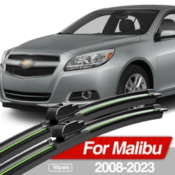 For Chevrolet Malibu 2008-2023 Front Windshield Wiper Blades 2pcs Windscreen Window Accessories 2009 2014 2015 2018 2019 2020