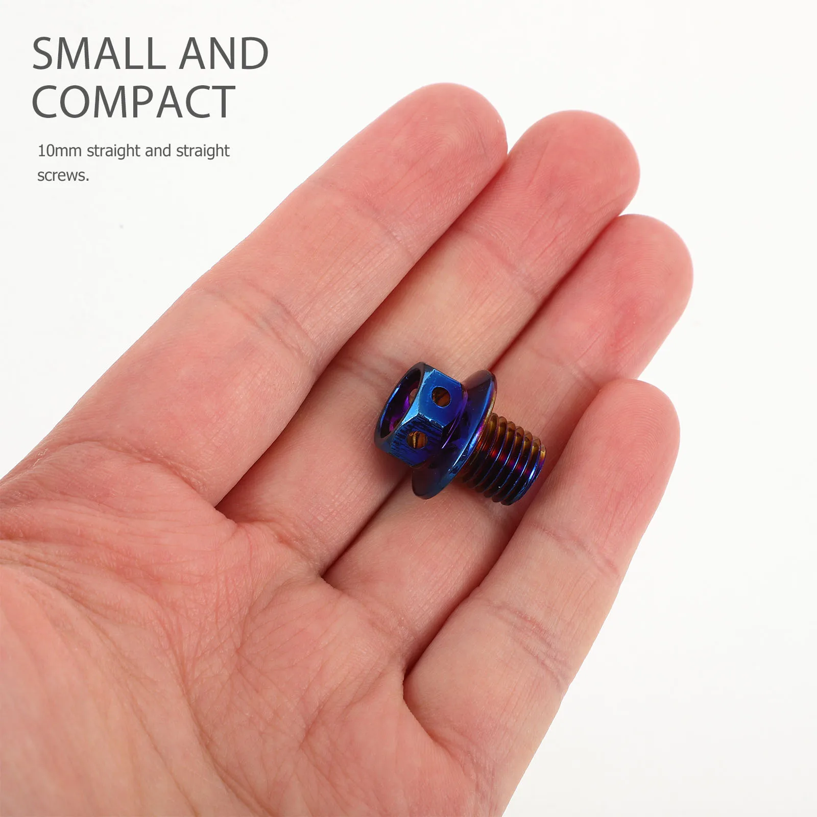 

2pcs 10mm Motorcycle Rearview Mirror Screws Blue Burnt Plugs Electric Bike Modification Handlebar Side Mirror Accessories Hole