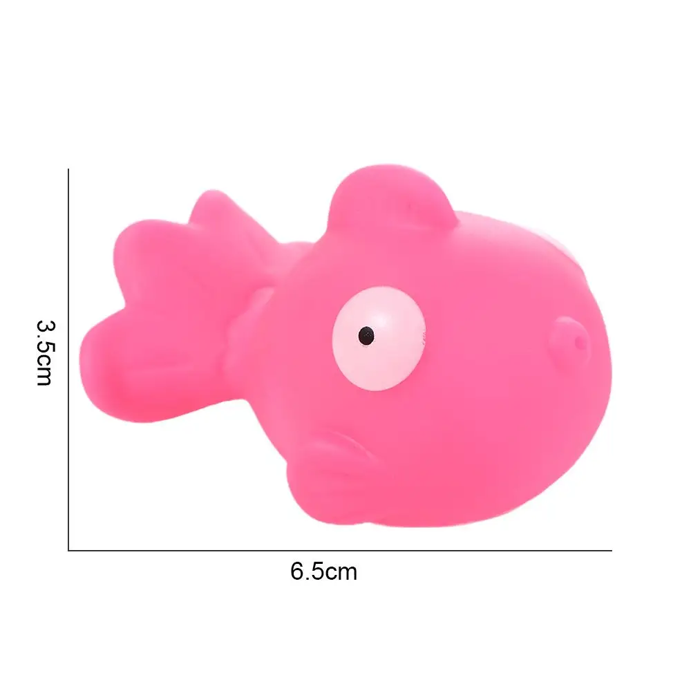 Funny Gift Soft Squeeze Animals Sound Squeaky Colorful Float Shower Toy Swimming Water Toys Bath Toys Baby Bath Toys