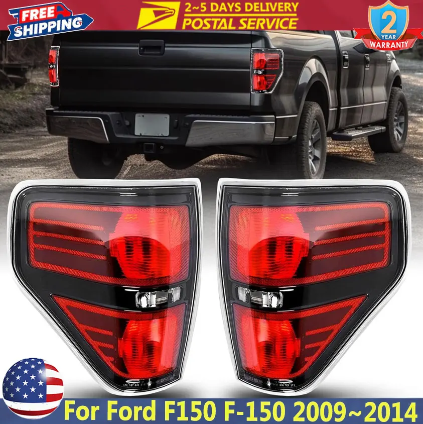 

Tail Light For Ford F150 F-150 SVT Raptor Pickup 2009~2014 Tail Lights Brake Lamps LH+RH Truck Aftermarket Tail Light Assembly