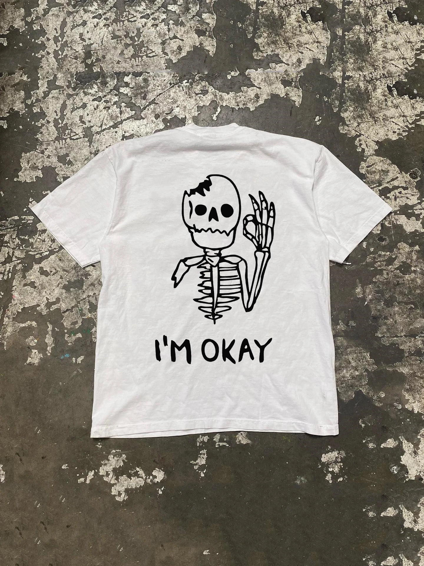 Xiao Chen Story Multi 260g Heavyweight Pure Cotton Short Sleeve T-Shirt Quirky Print Design Loose Fit Casual Wear