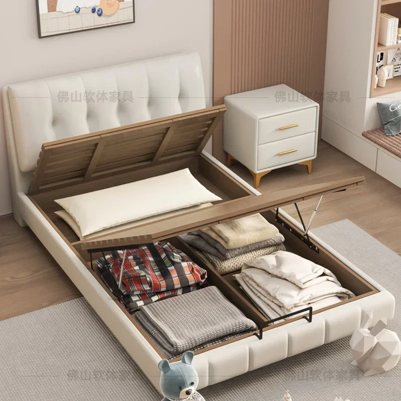 عرض الخشب الملكة سرير مزدوج غرفة نوم لينة الراقية إطار سرير أوروبي بيع التوأم العصرية الفاخرة الأميرة Beliche صالون الأثاث #5