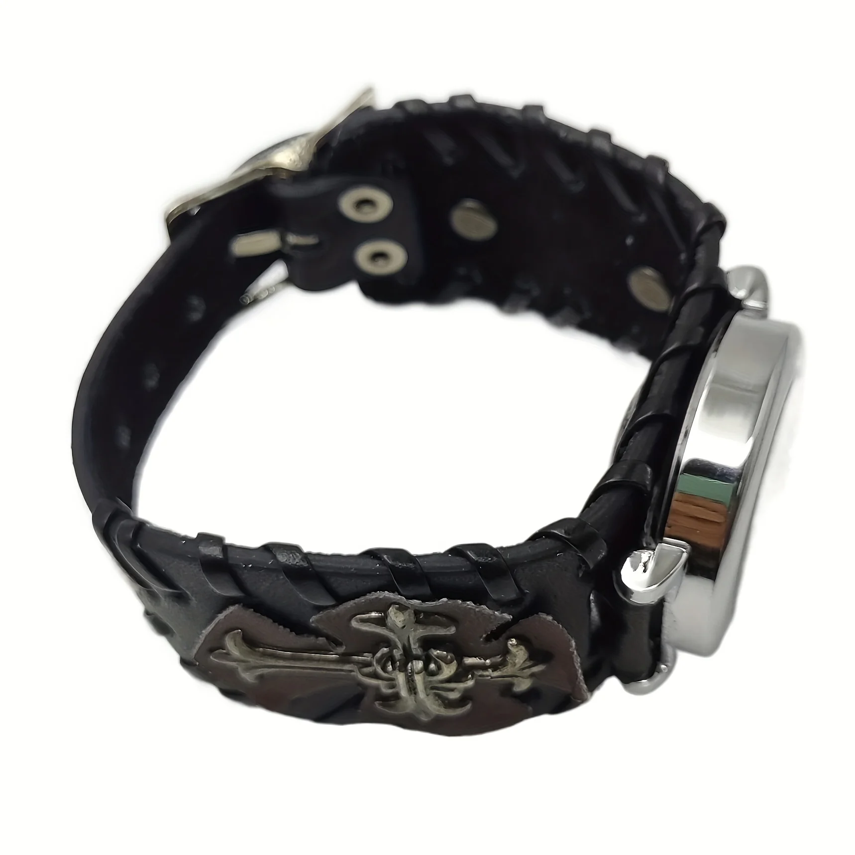 سوار جمجمة سيد حديد ، ساعة هيب هوب ، سلسلة عريضة النطاق ، بانك ، علامة تجارية عصرية ، ماستر ، هالويون