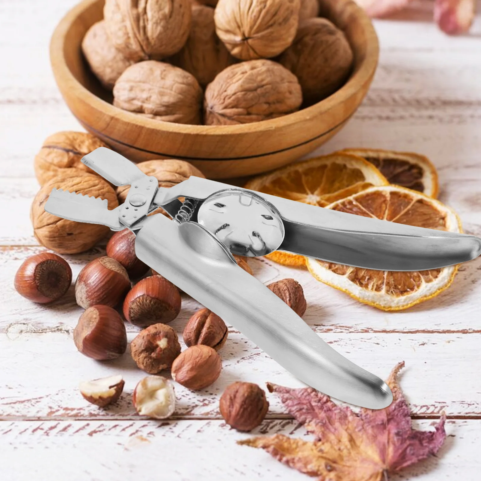 

304 Stainless Steel Chestnut Opener Heavy Duty Nut Cracker Tool Chestnut Sheller Cutter for Walnuts Seafood Cracking Tools