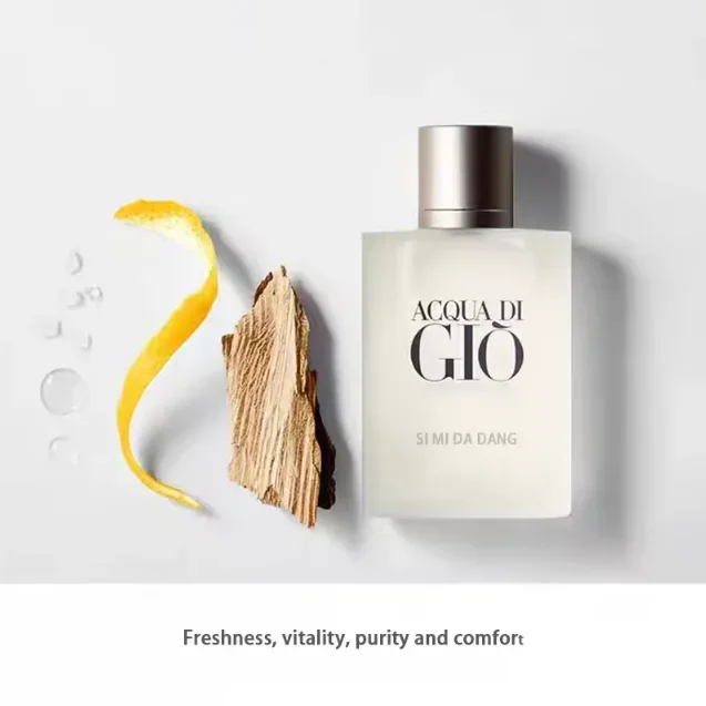 عطر كولونيا للرجال باللون الأسود والأزرق، خشب الصندل الطازج أو دو تواليت، عطر خفيف يدوم طويلاً، مزيل عرق رياضي صيفي