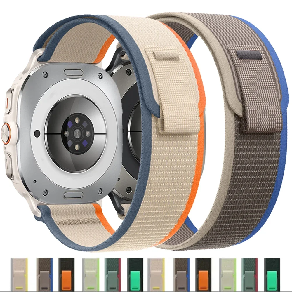Trail Loop Nylonarmband für Samsung Galaxy Watch Ultra 47 mm, keine Lücken, Sportarmband, Armband für Samsung Watch Ultra Band Correa
