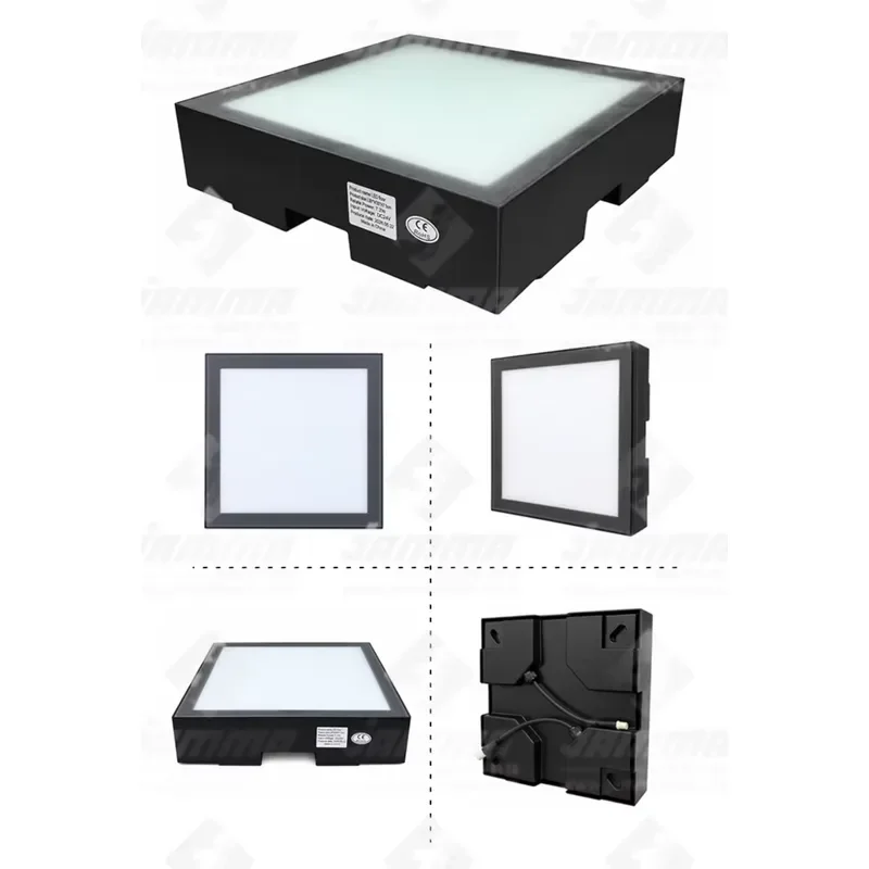 New Arrival Plastic Interactive LED Floor Tiles 30x30cm RGB Jump Grid Hopscotch Lava Game for Kids Indoor Playhouse Home 600+